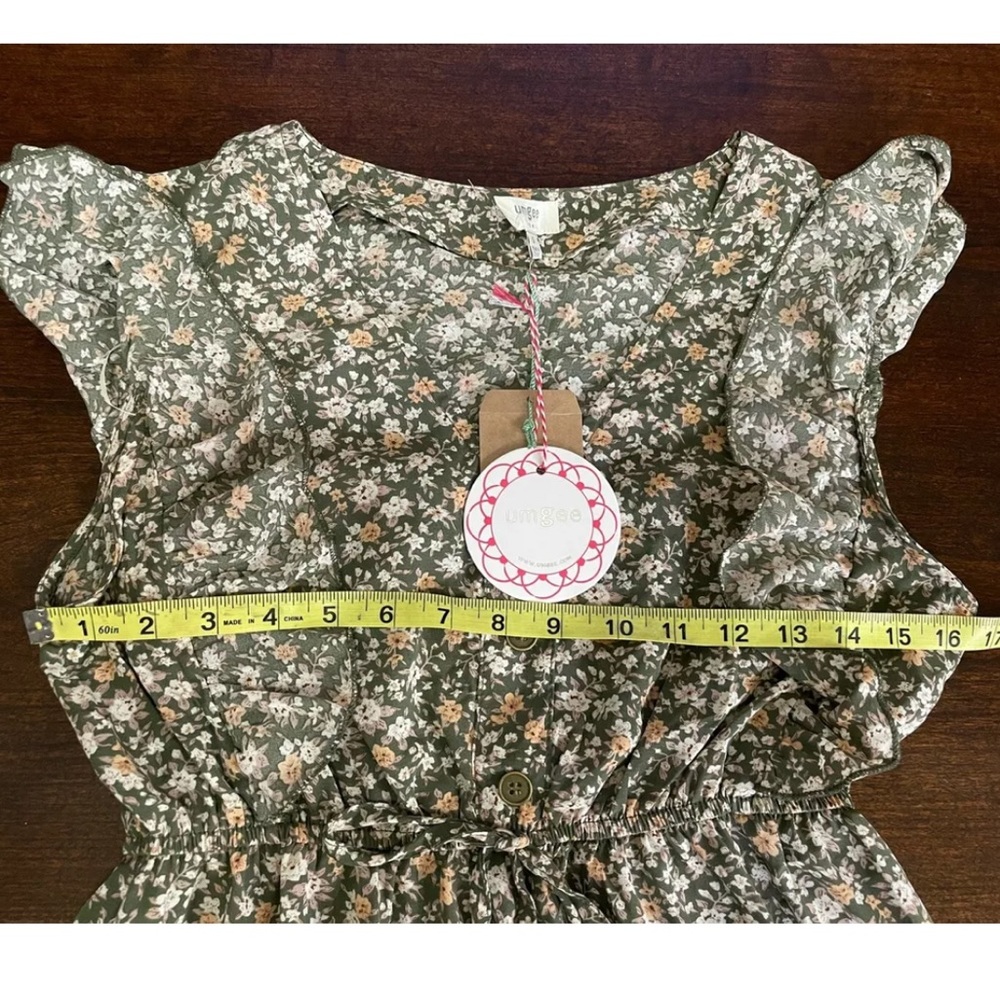 Umgee Ditsy Floral Ruffle Short Dress - Picture 9 of 15